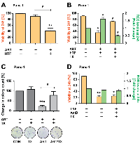 Figure 2:  ART-induced, HTF-potentiated PDAC cell death is ROS-dependent. 