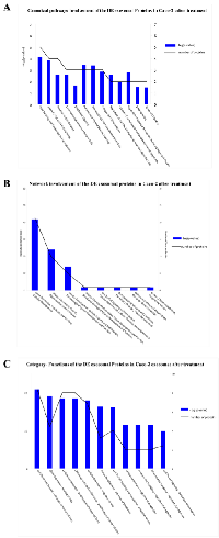 Figure 8:  Biological functions of DE exosomal proteins  in Caco-2. 