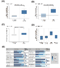 Figure 2:  The gene and protein expressions of EZH2 in HCC patients. 