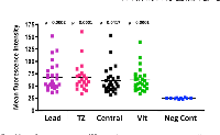 Figure 6:  Immunofluorescence measurements of RB tumor regions. 